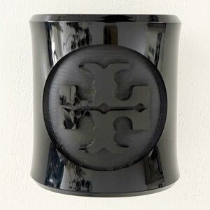 Tory Burch Black Resin Cuff Bracelet
